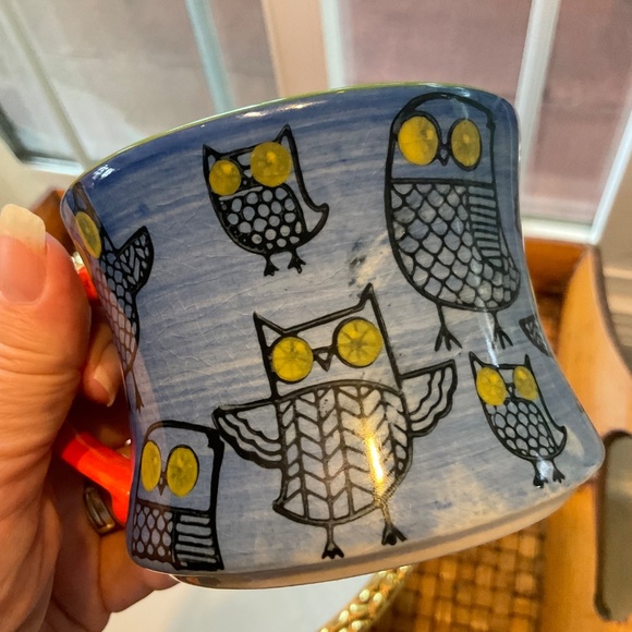 Pier 1 Stackable Colorful Owl Coffee Mugs 4 Total - Picture 11 of 13